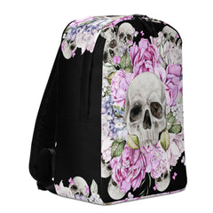 Schädel mit Rosen Rucksack