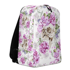 Schädel mit Blumen Rucksack hell