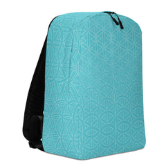 Geometric Line- Blume des Lebens-Blauer  Rucksack