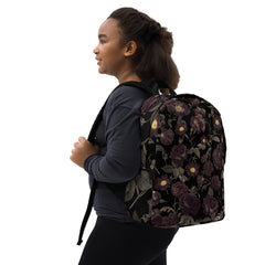 Dunkle Blumen Rucksack