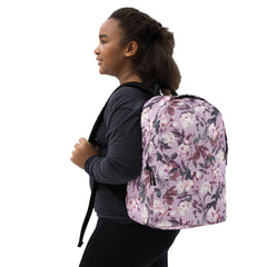 Violetter Blumen Rucksack