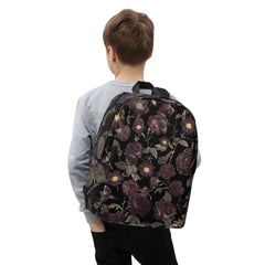 Dunkle Blumen Rucksack