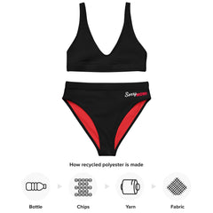 Black Line - High Waist Bikini (recycled)