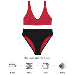 Black Line - High Waist Bikini (recycled)