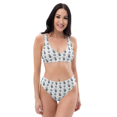 Peace -High Waist Bikini (recycelt)