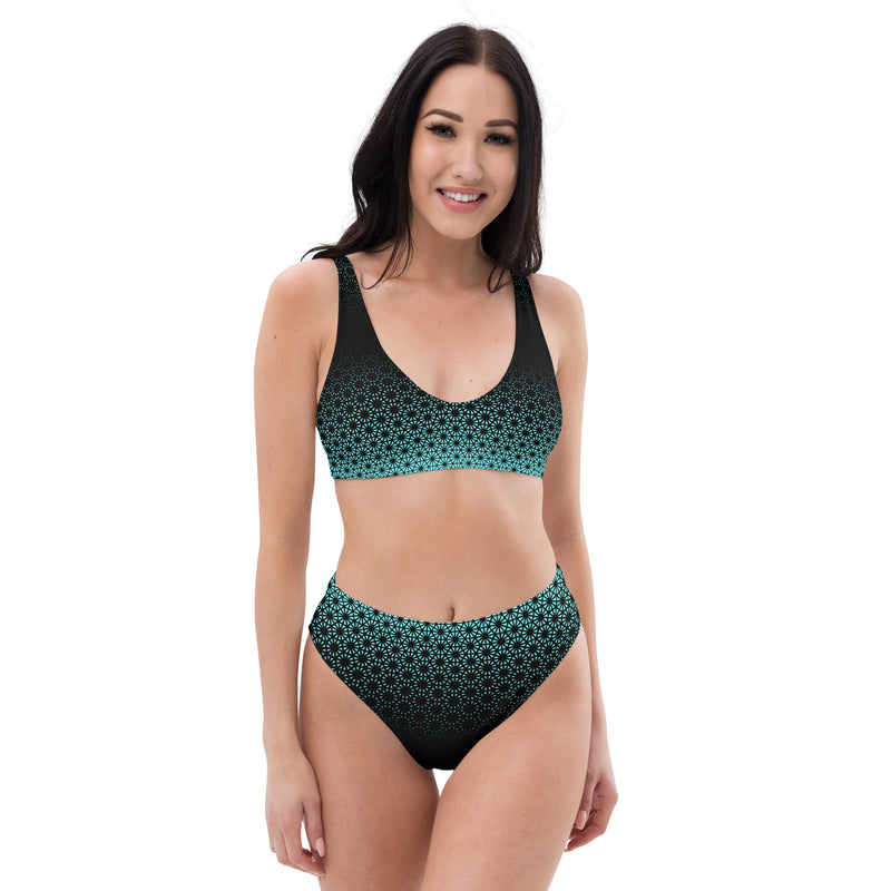 Geometric Line - High Waist Bikini (recycelt)