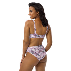 Rose Blumen High Waist Bikini (recycled)