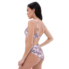 Rose Blumen High Waist Bikini (recycled)