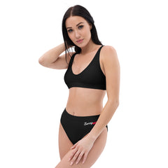 Black Line - High Waist Bikini (recycled)