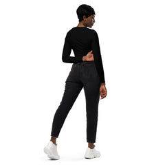 Rockstar Line-Recyceltes Langarm Crop Top