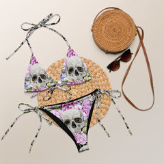 Schädel Schnürbikini (recycled)