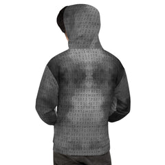 Hoodie- Runen Rauchmuster- Kapuzenpullover