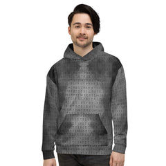 Hoodie- Runen Rauchmuster- Kapuzenpullover