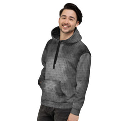 Hoodie- Runen Rauchmuster- Kapuzenpullover