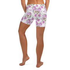 Schädel Blumen Muster Shorts