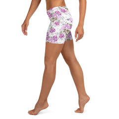 Schädel Blumen Muster Shorts