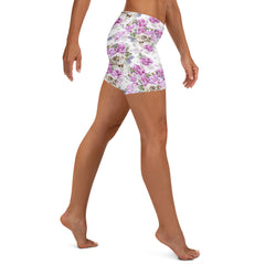 Schädel Blumen Muster Shorts