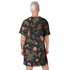 Rosen T-Shirt-Kleid