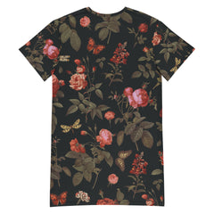 Rosen T-Shirt-Kleid