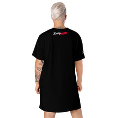 Black Line- T-Shirt Kleid