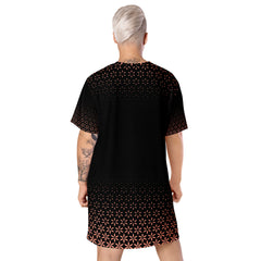 Geometric Line-T-Shirt-Kleid