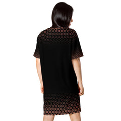 Geometric Line-T-Shirt-Kleid