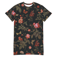 Rosen T-Shirt-Kleid