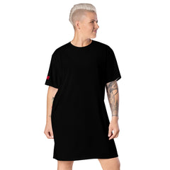 Black Line- T-Shirt Kleid