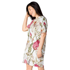 Blumen T-Shirt-Kleid