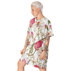 Blumen T-Shirt-Kleid