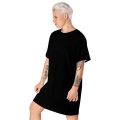 Black Line- T-Shirt Kleid