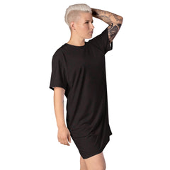 Black Line - T-Shirt-Kleid