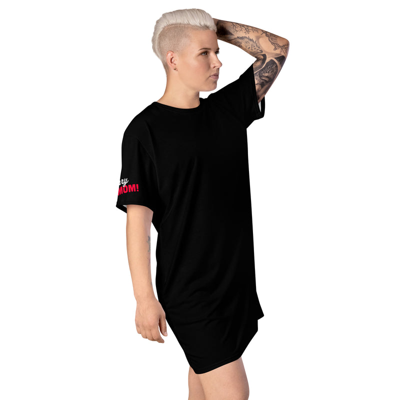 Black Line- T-Shirt Kleid