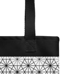 Geometric Line- Schwarz/Weiss Citybag (gross)