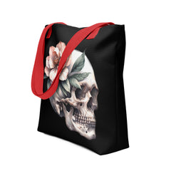 Art Line- Schädel mit Blumen- Citybag (klein)