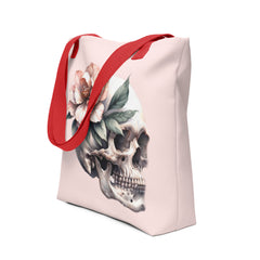 Art Line- Schädel mit Blume- Citybag (klein)