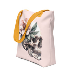 Art Line- Schädel mit Blume- Citybag (klein)