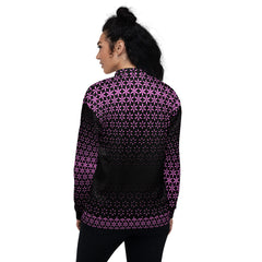 Geometric Line-Pink  Bomberjacke