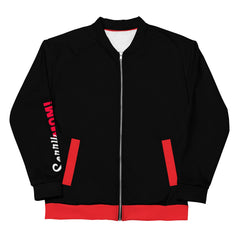 Black Line Bomberjacke mit roten Details