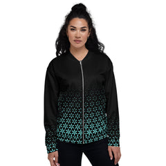 Geometric Line- Grüne Jacke