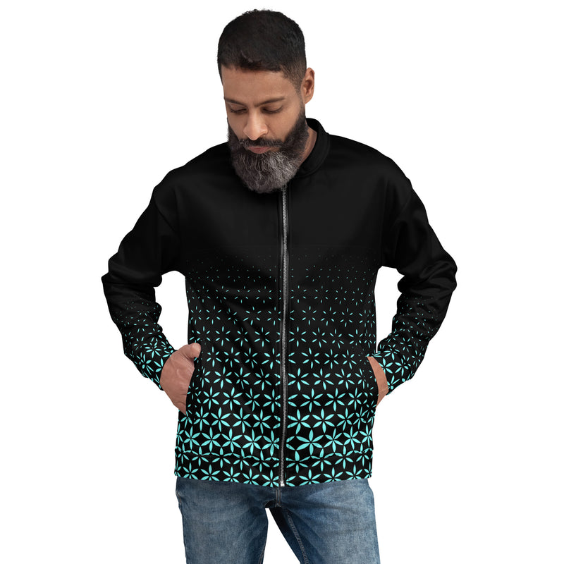 Geometric Line- Grüne Jacke