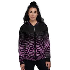 Geometric Line-Pink  Bomberjacke