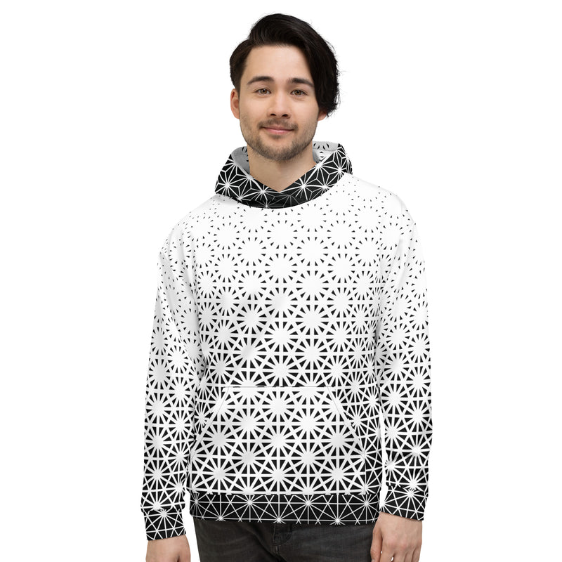 Geometric Line-Kapuzenpullover