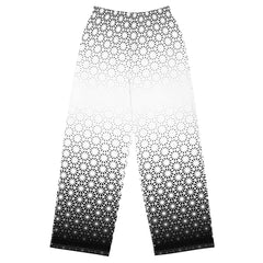 Geometric Line -Hose mit weiten Beinen