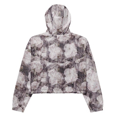 Violettes Blumenmuster -Windbreaker