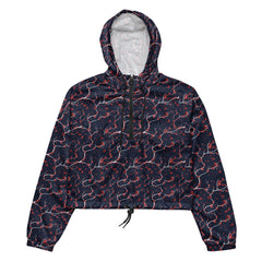 Japanisches Muster -Bauchfreier Windbreaker