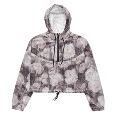 Violettes Blumenmuster -Windbreaker