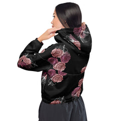 Blumenmuster-Bauchfreier Damen-Windbreaker für Damen