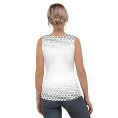 Geometric Line- Schwarzes Muster Tank-Top