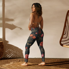 Dunkle Rosen Yoga-Leggings